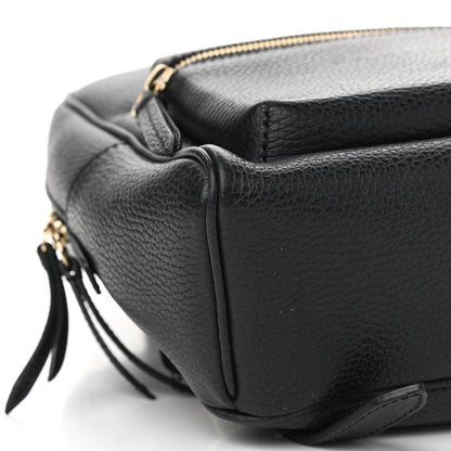 Gucci Pebbled Calfskin Soho Chain Backpack Black 9 of 14