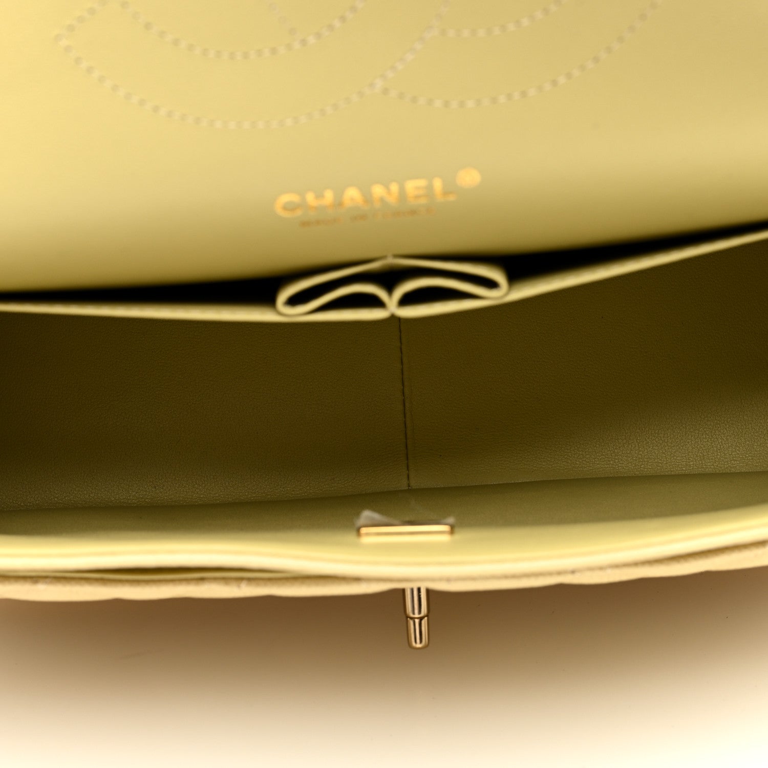 Chanel Caviar Quilted Jumbo Double Flap Light Green 5 of 10