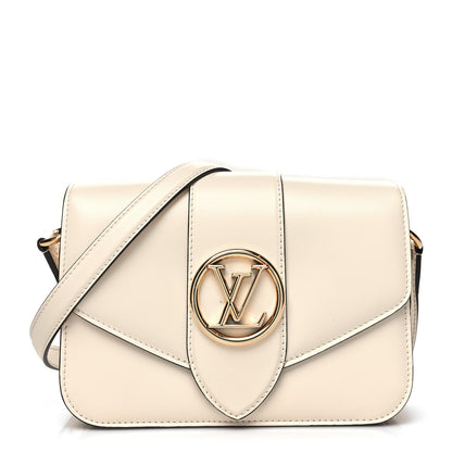 Louis Vuitton Smooth Calfskin LV Pont 9 Cream 1 of 12
