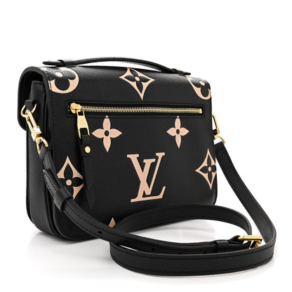 Louis Vuitton Empreinte Monogram Giant Pochette Metis Black Beige 3 of 12