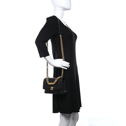 Chanel Caviar Quilted Mini Bracelet On Chain Flap Black 2 of 11