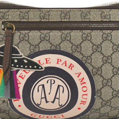 Gucci GG Supreme Monogram Courrier Belt Bag Beige New Acero 8 of 10