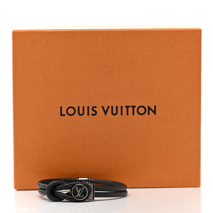 Louis Vuitton Monogram Eclipse Taiga Loop It Bracelet Black 5 of 5