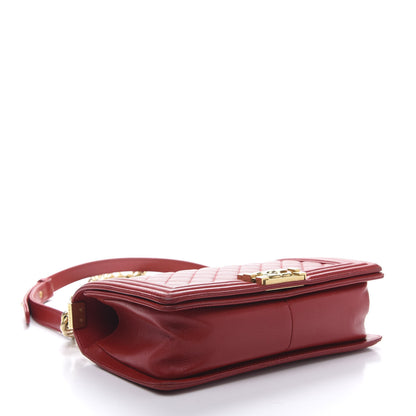 Chanel Lambskin Quilted Medium Boy Flap Red 4 of 13