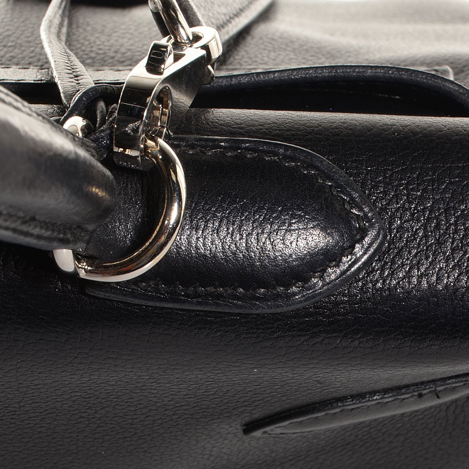 Hermes Evergrain Kelly Retourne 35 Black 27 of 28