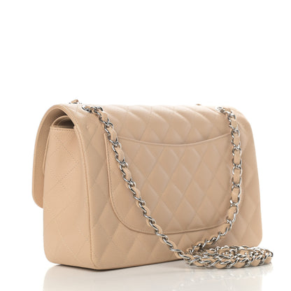 Chanel Caviar Quilted Jumbo Double Flap Beige Clair 3 of 11