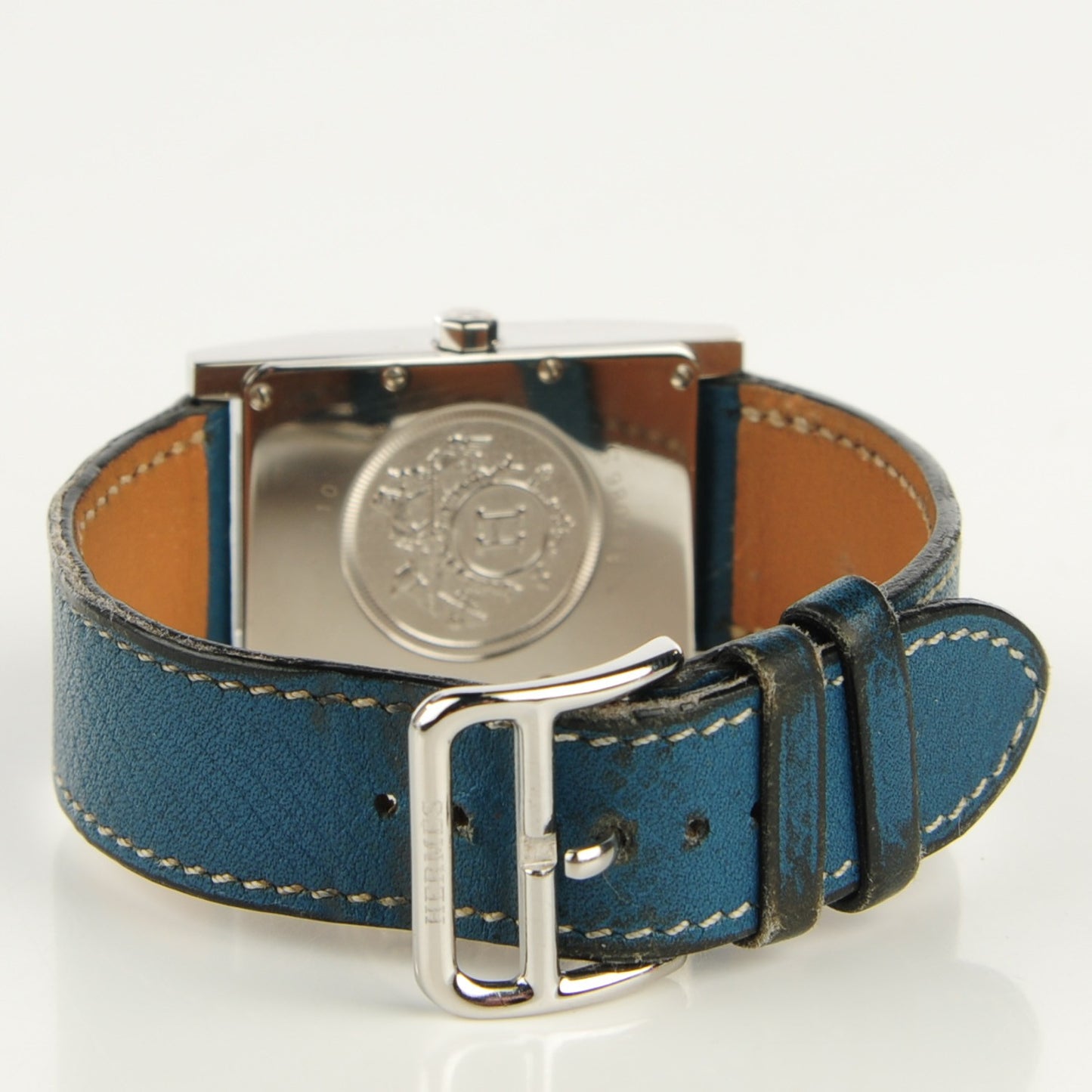Stainless Steel Epsom 25mm Tandem Quartz Watch Blue Jean