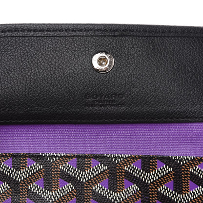 Goyard Goyardine Saint Louis Claire Voie GM Black Purple 6 of 9