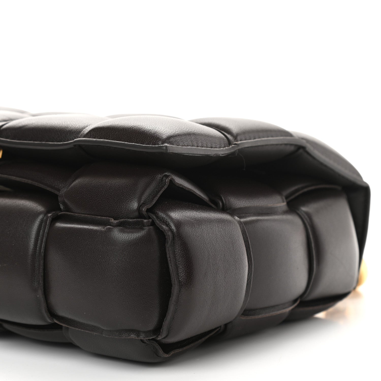 Bottega Veneta Lambskin Maxi Intreccio Padded Chain Cassette Crossbody Bag Black 10 of 10
