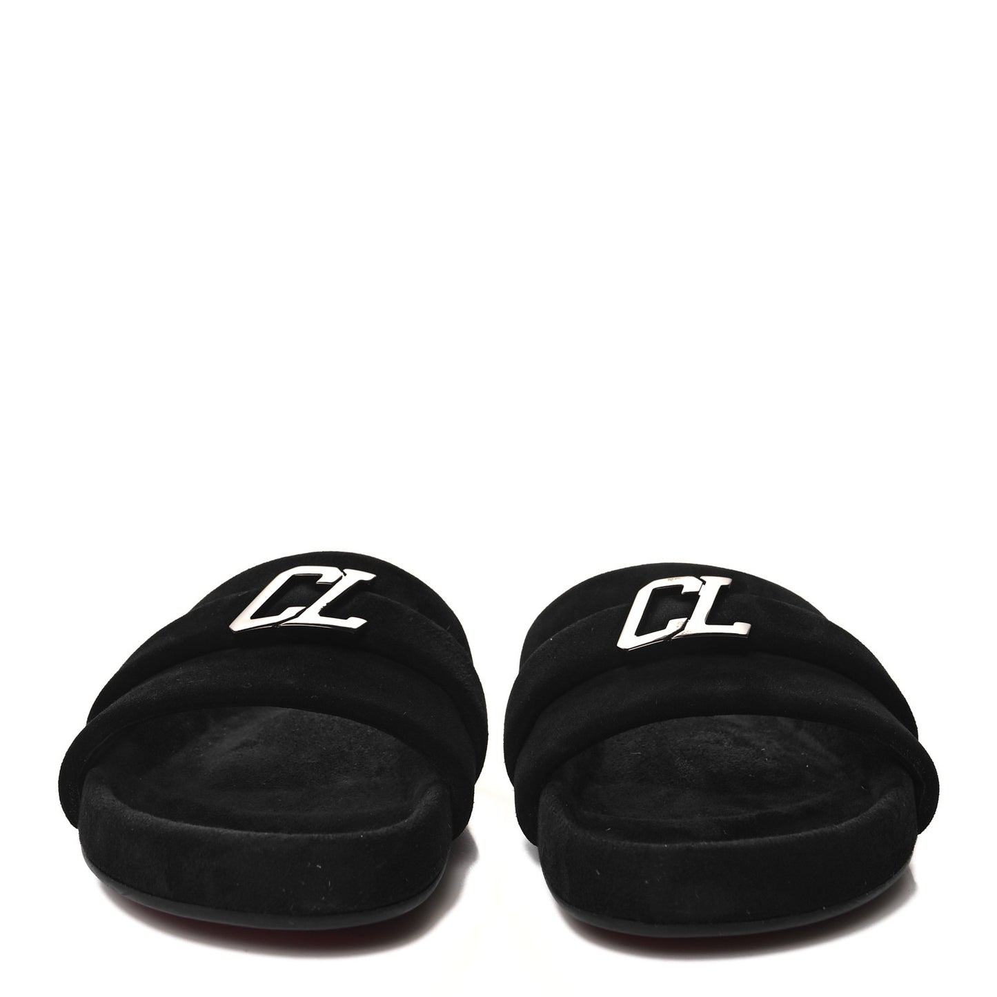 Suede Mens Varsimule Bizz Logo Slide Sandals 43 Black
