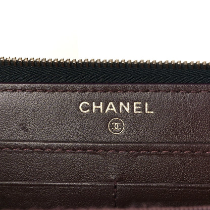 Chanel Caviar Quilted Large Gusset Zip Around Wallet Black 6 of 10