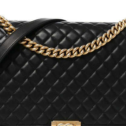 Chanel Lambskin Quilted Large Boy Flap Black 8 of 11