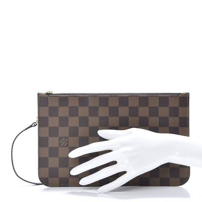 Louis Vuitton Damier Ebene Neverfull MM GM Pochette 2 of 9