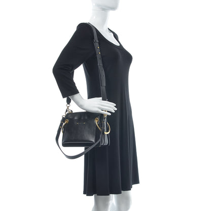 Chloe Calfskin Suede Small Roy Bag Black 2 of 8