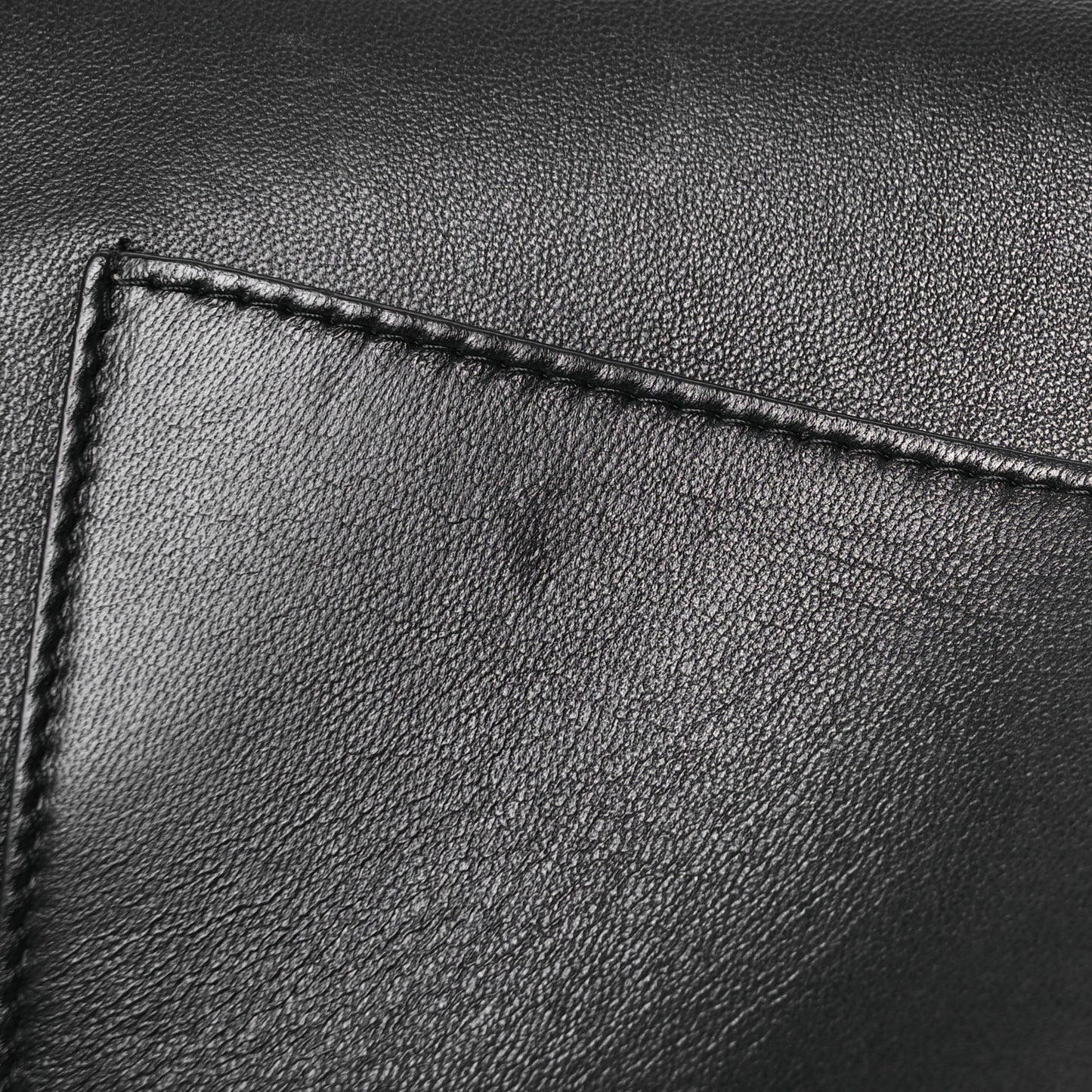 Lambskin Cocomail Envelope Clutch Black