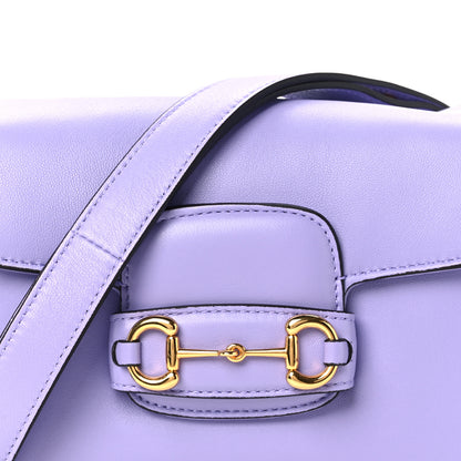 Gucci Calfskin Horsebit 1955 Aura Mini Shoulder Bag Lapis 9 of 11