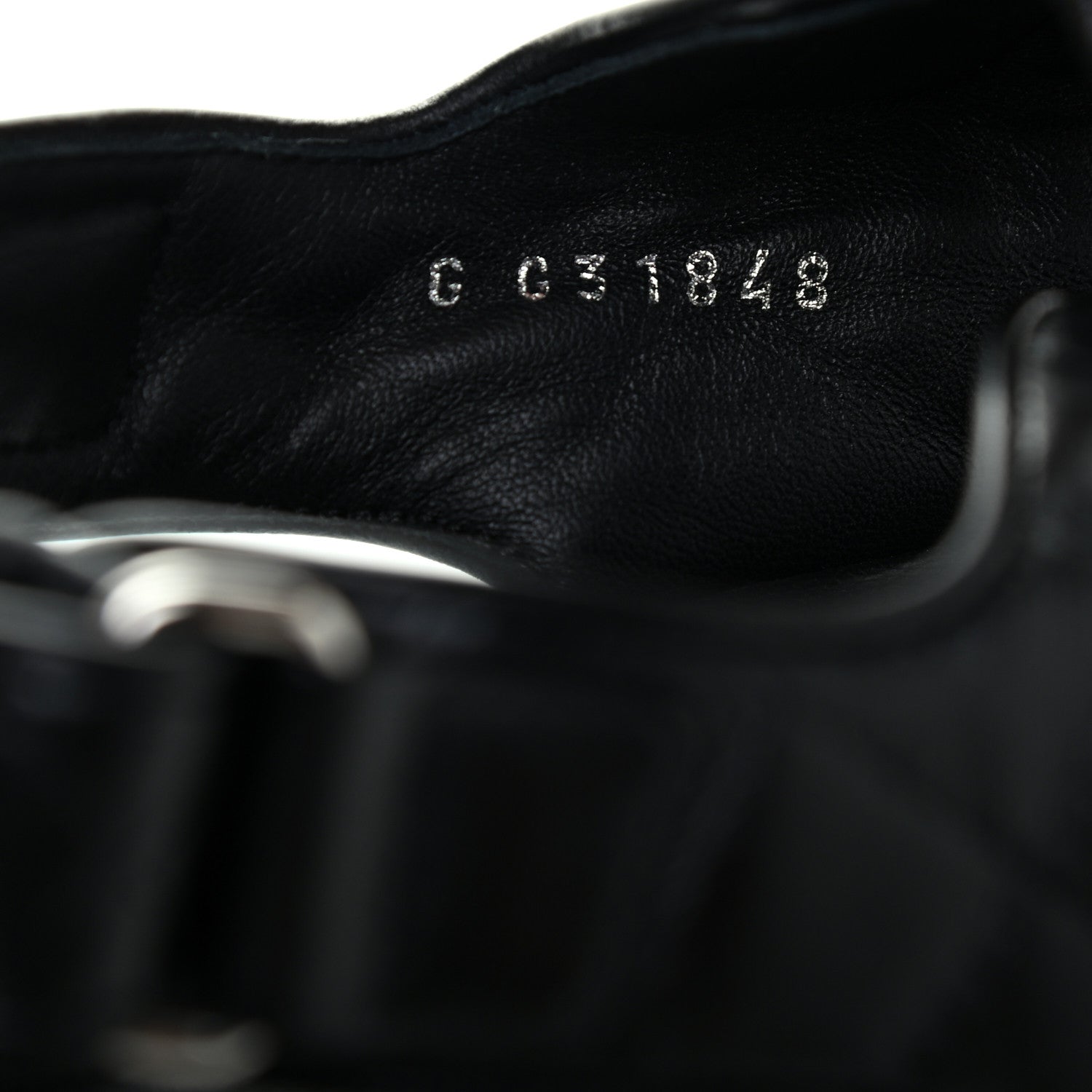 Chanel Lambskin Velcro Dad Sandals 38 Black 5 of 6