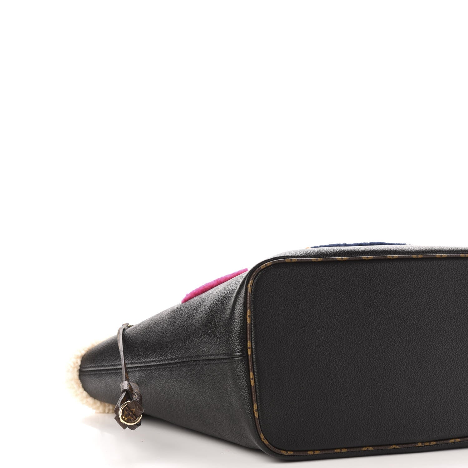 Louis Vuitton Calfskin Monogram Teddy Neverfull MM Black 9 of 13