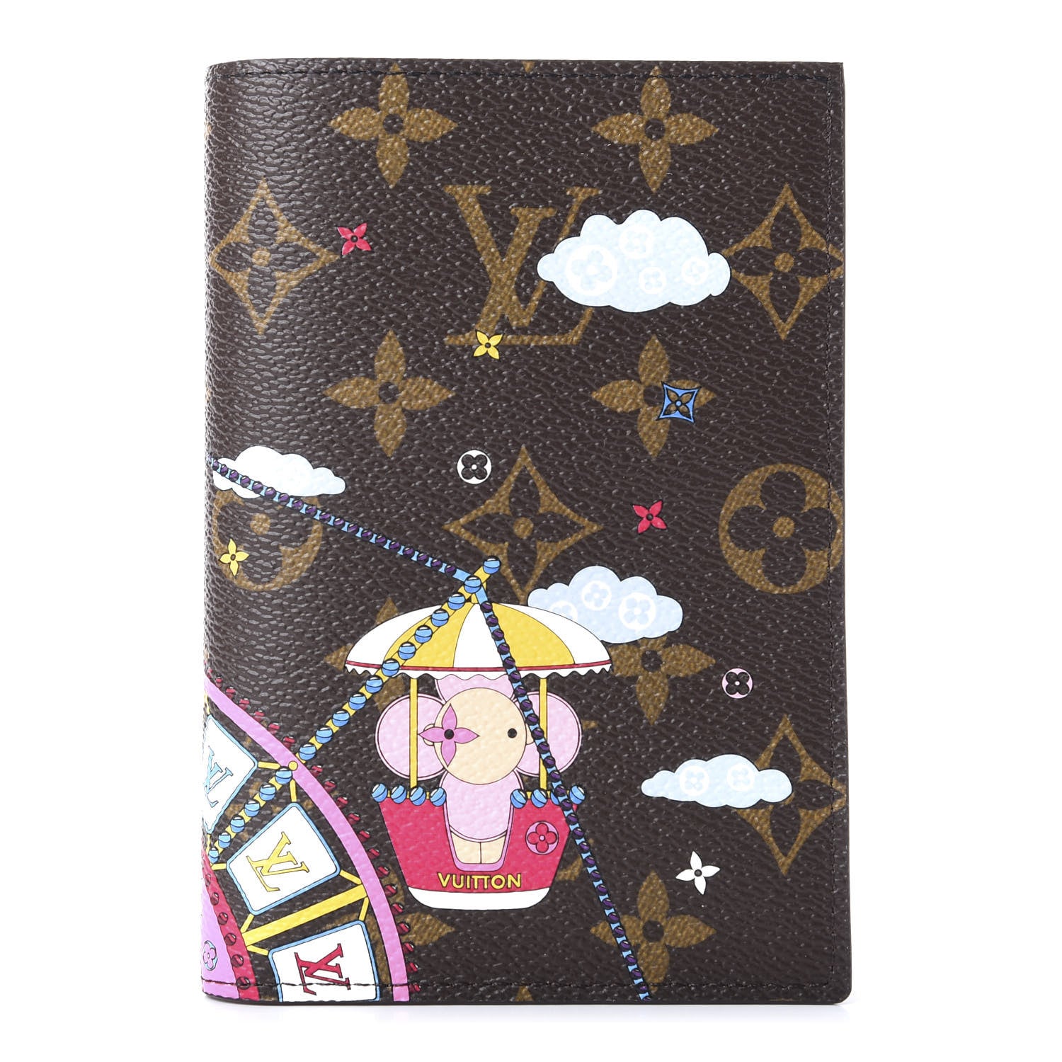 Louis Vuitton Monogram 2020 Christmas Animation Big Wheel Passport Cover Rose Ballerine 1 of 11