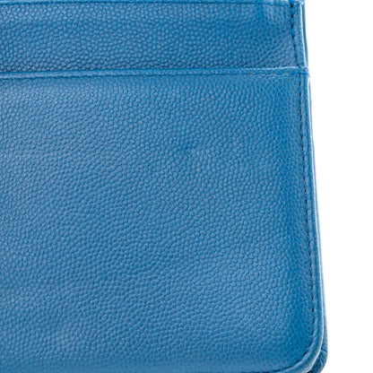 Chanel Caviar Sevruga Wallet on Chain WOC Blue 13 of 13
