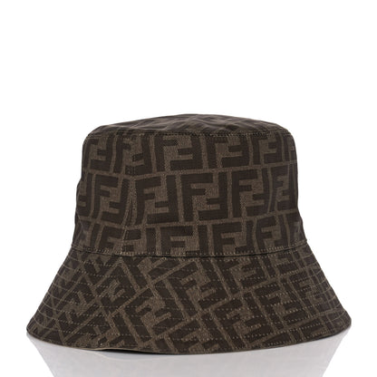Fendi Technical Fabric FF Reversible Bucket Hat M Tobacco Beige 4 of 11