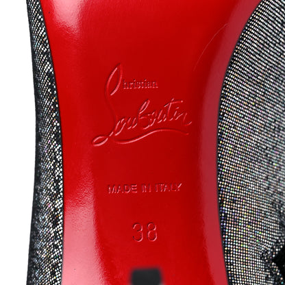 Christian Louboutin Glitter So Kate Booty 85 Disco Queen Ankle Boots 38 Silver Multicolor 6 of 9