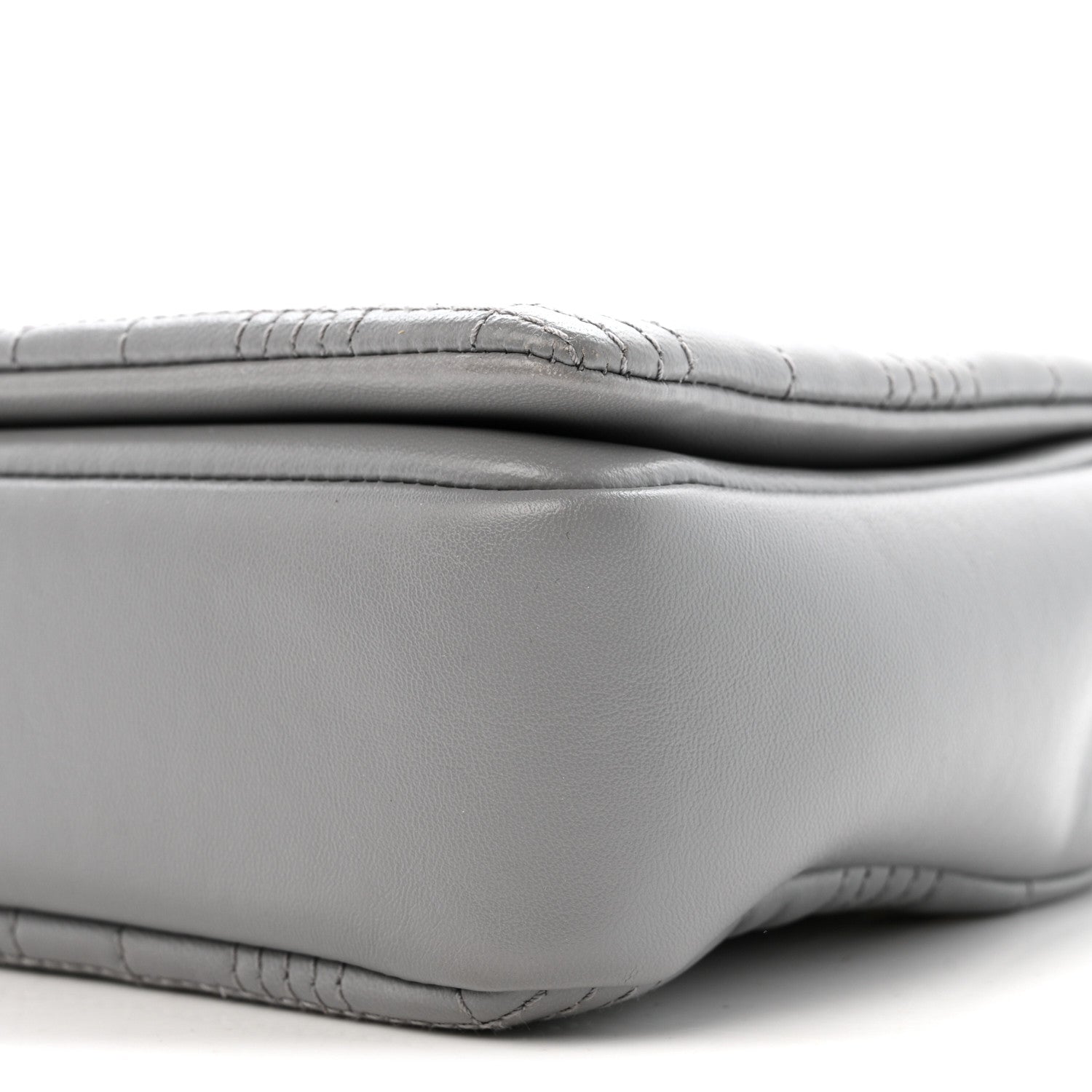 Burberry Lambskin Quilted Small Lola Bag Grey 9 of 13