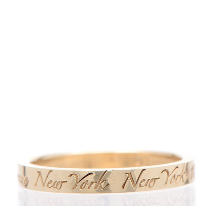Tiffany 18K Yellow Gold Notes Fifth Avenue New York Ring 54 7 4 of 5