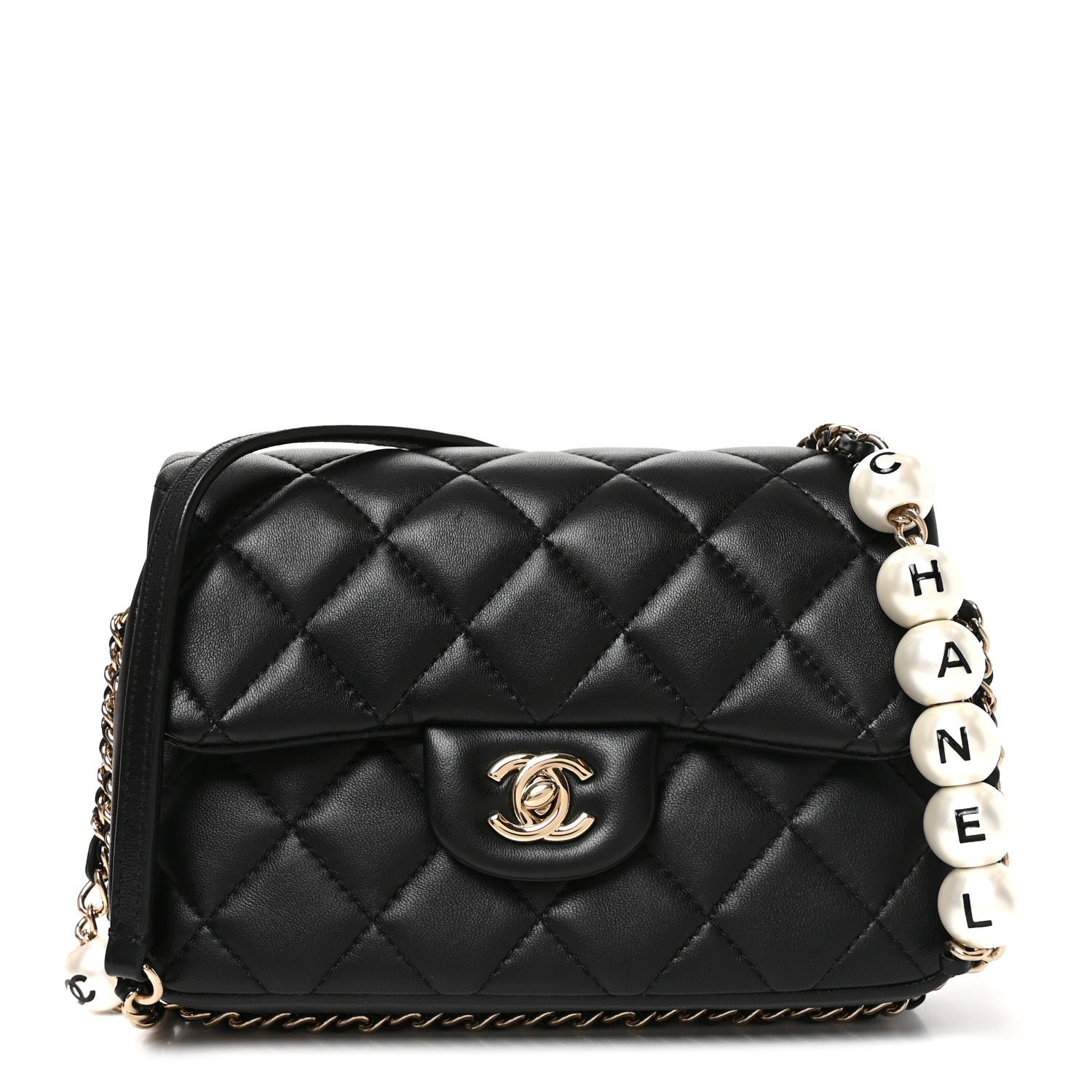 Chanel Lambskin Quilted Small My Precious Flap Black 1 of 10