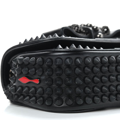Christian Louboutin Calfskin Spikes Sweety Charity Crossbody Bag Black 8 of 9
