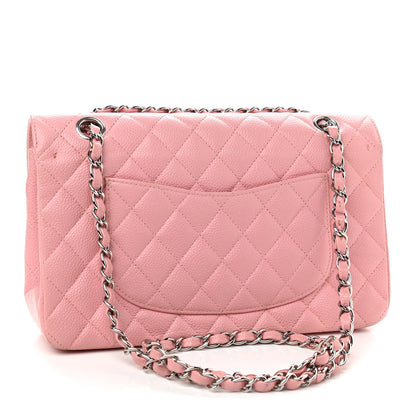 Chanel Caviar Quilted Medium Double Flap Pink 3 of 10