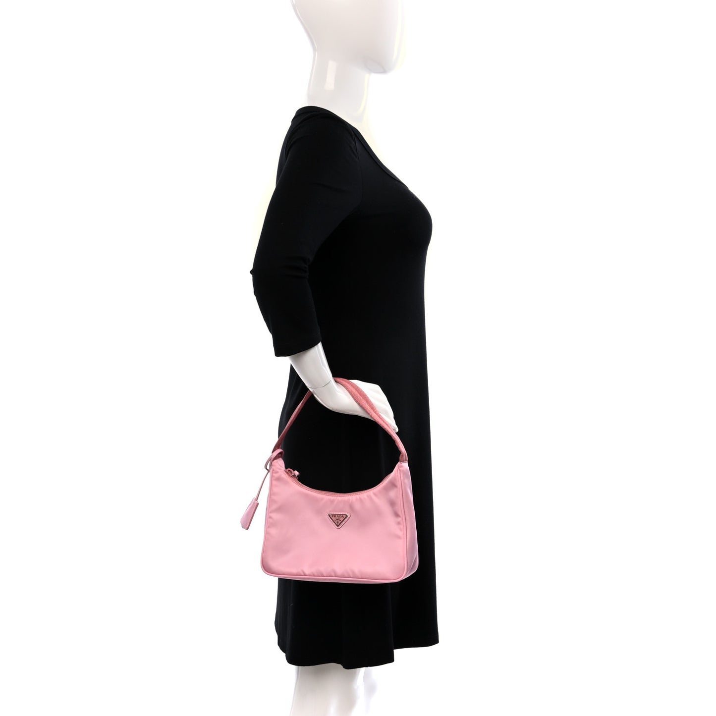 Tessuto Nylon Saffiano Mini Re-Edition 2000 Bag Rosa