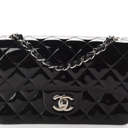 Chanel Patent Calfskin Quilted Mini Rectangular Flap Black 10 of 11