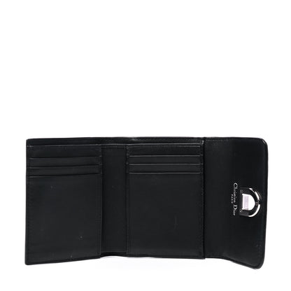 Christian Dior Grained Calfskin Diorever Envolee Wallet Black 3 of 5