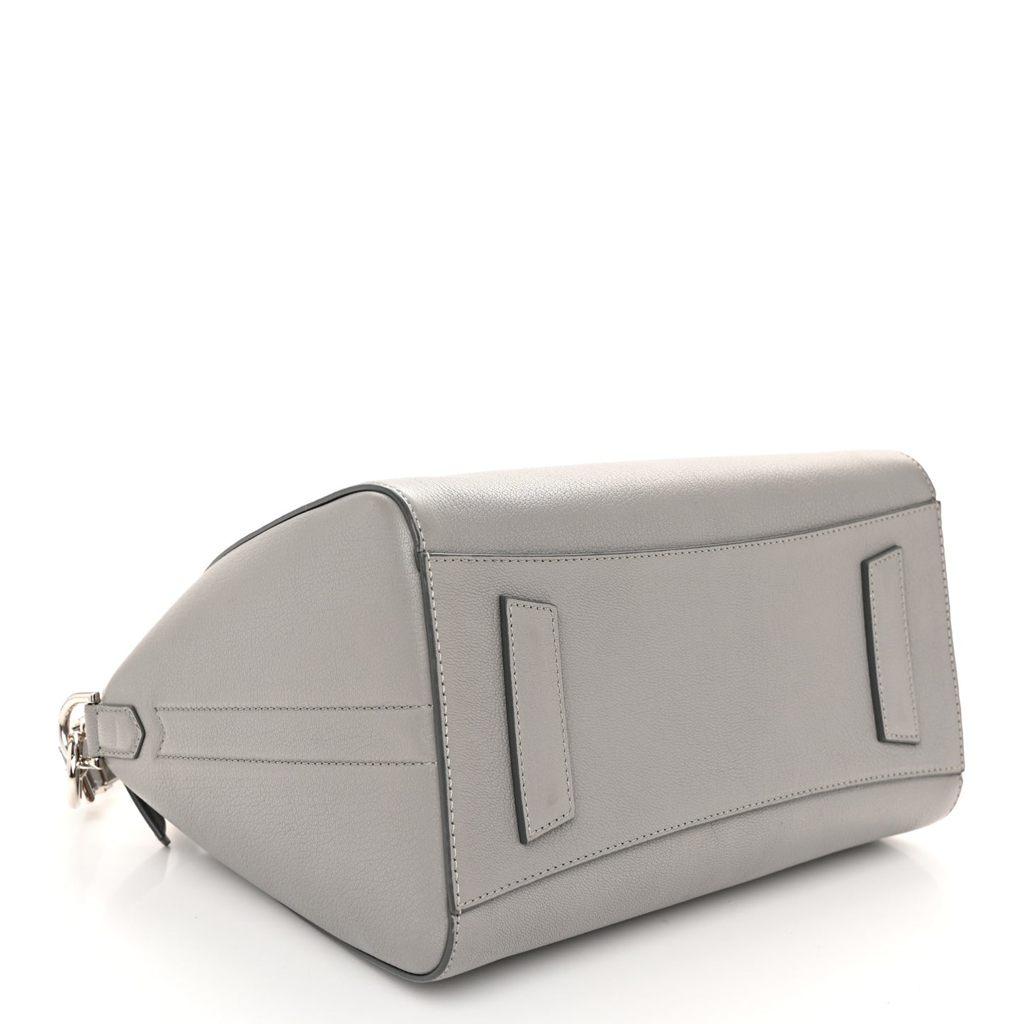 Sugar Goatskin Small Antigona Pearl Grey