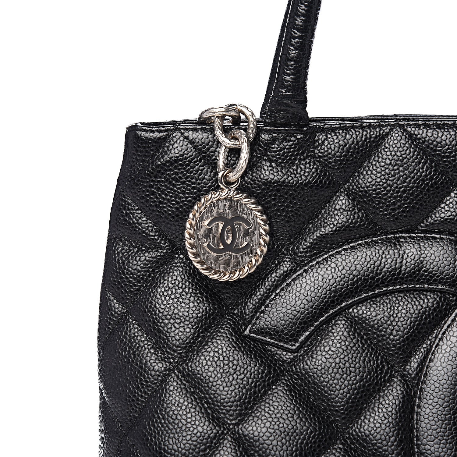 Chanel Caviar Quilted Medallion Tote Black 8 of 8