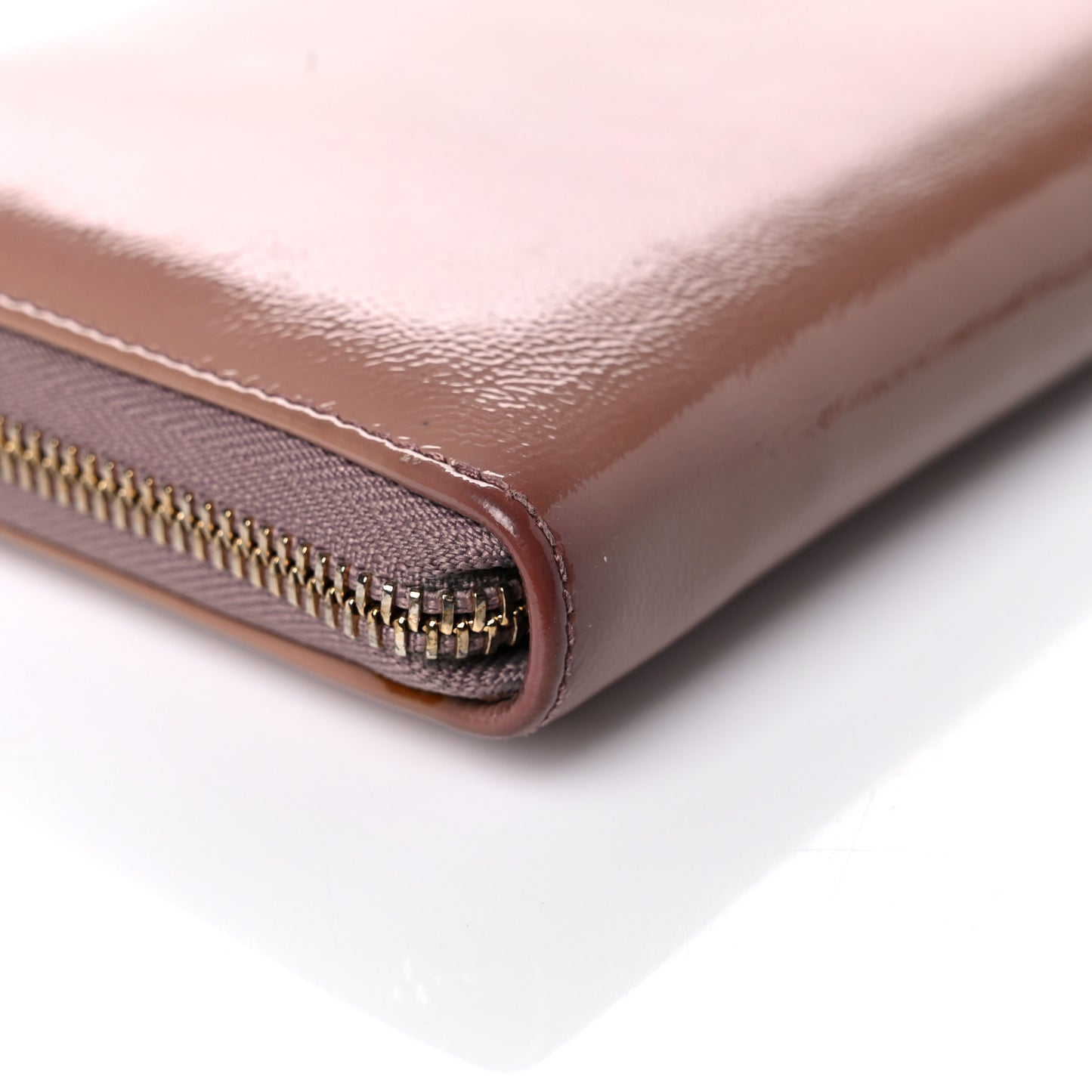 Patent Soho Zip Around Wallet Dark Cipria