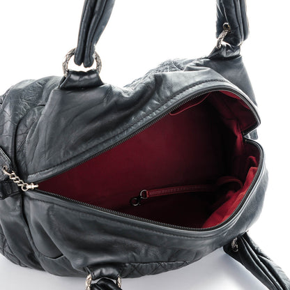 Chanel Aged Calfskin Coco Rider Bowling Bag Black 5 of 7