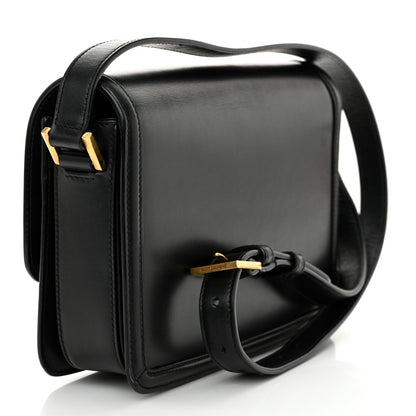Saint Laurent Box Calfskin Monogram Medium Solferino Satchel Black 3 of 15