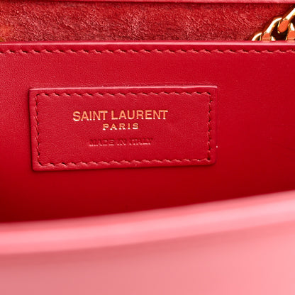 Saint Laurent Smooth Calfskin Medium Classic Monogram Kate Tassel Satchel Lipstick Red 6 of 12