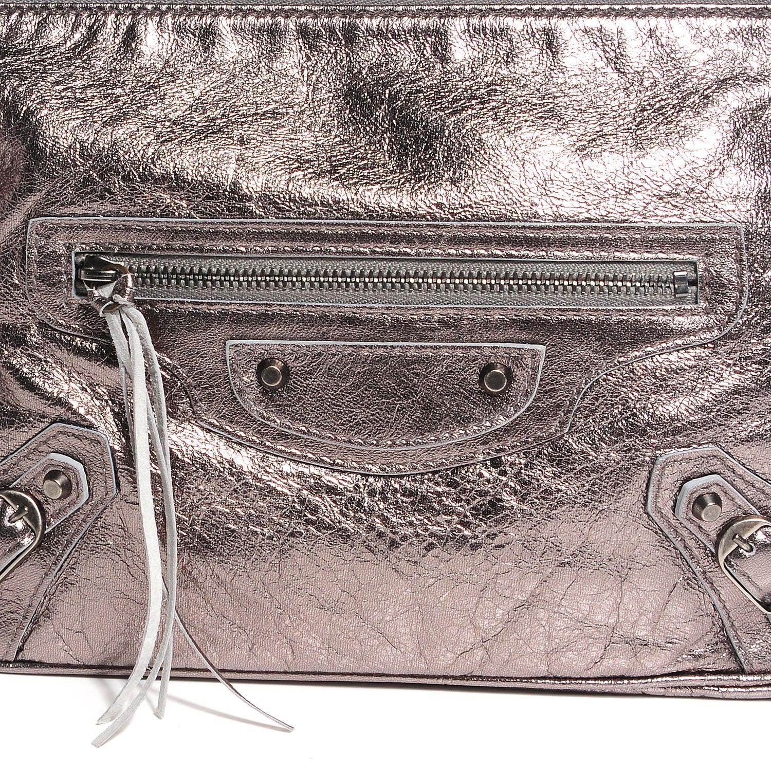 Balenciaga Agneau Large Shoulder Pewter 2 of 11