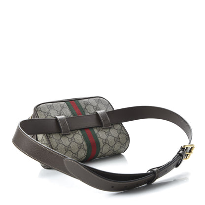 Gucci GG Supreme Monogram Web Small Ophidia Belt Bag 95 38 Dark Brown 3 of 10