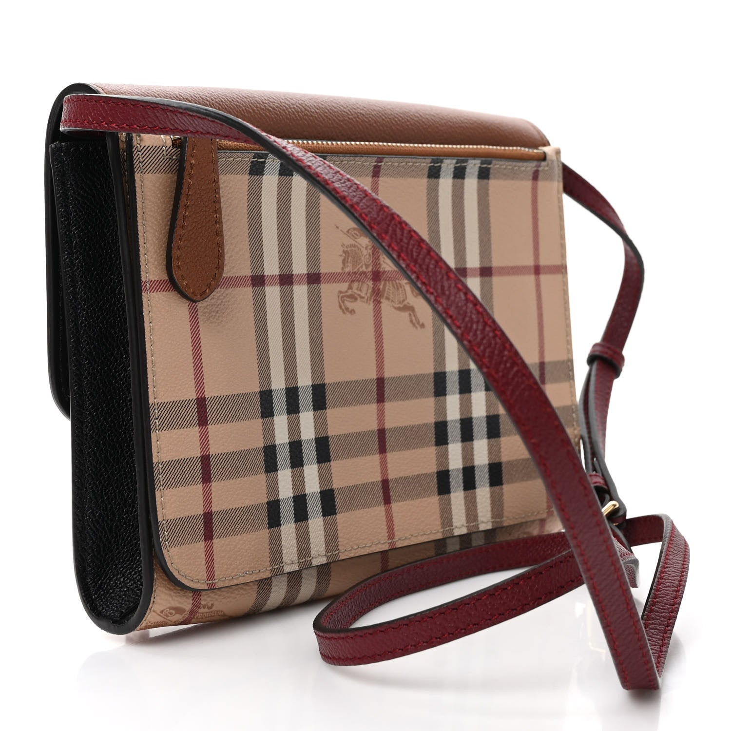 Burberry Haymarket Check Small Loxley Crossbody Bright Toffee 3 of 8