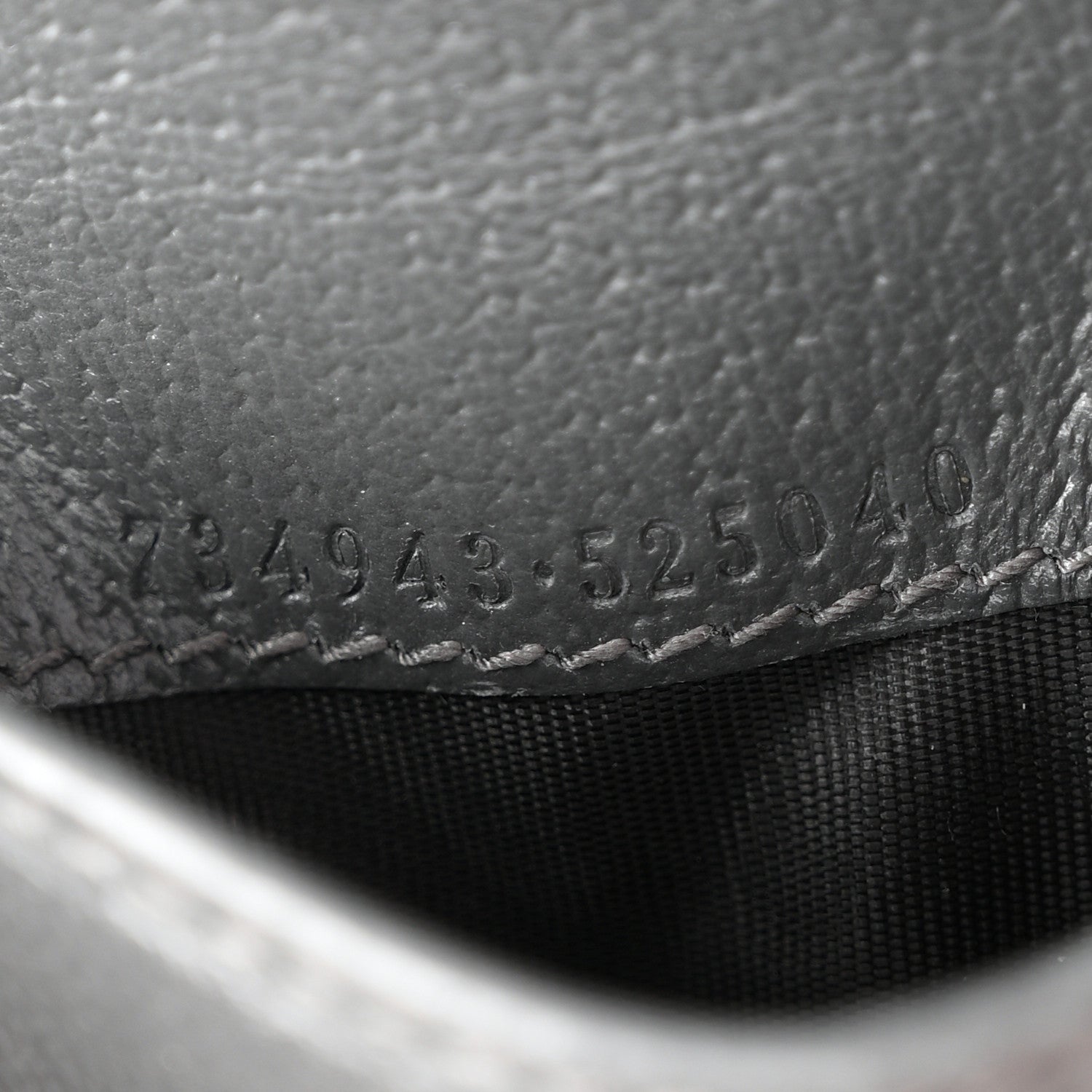 Gucci GG Supreme Monogram Textured Dollar Calfskin Ophidia Card Case Grey Black Graphite Grey 6 of 7