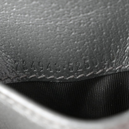 Gucci GG Supreme Monogram Textured Dollar Calfskin Ophidia Card Case Grey Black Graphite Grey 6 of 7