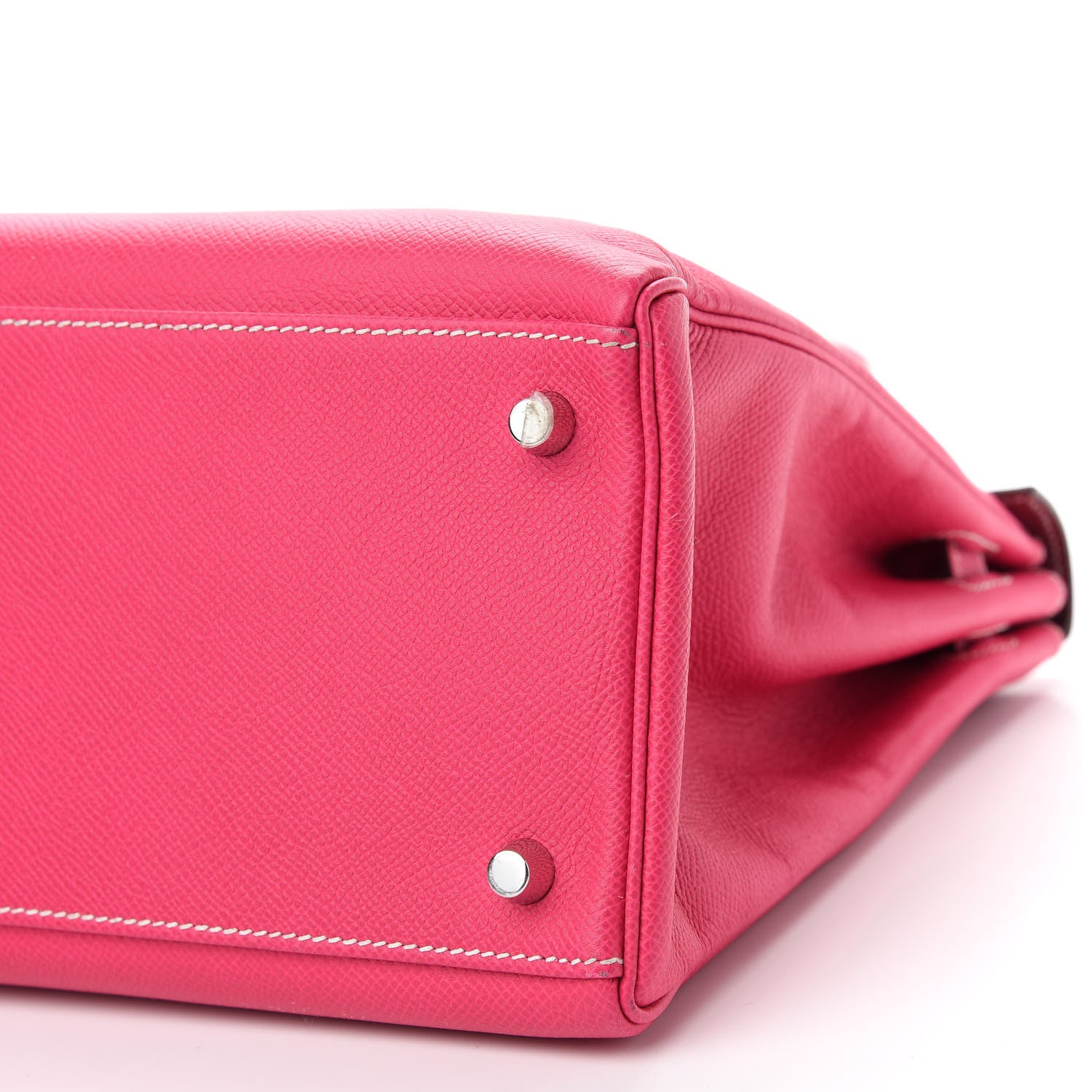 Hermes Epsom Candy Kelly Retourne 35 Rose Tyrien Rubis 9 of 12