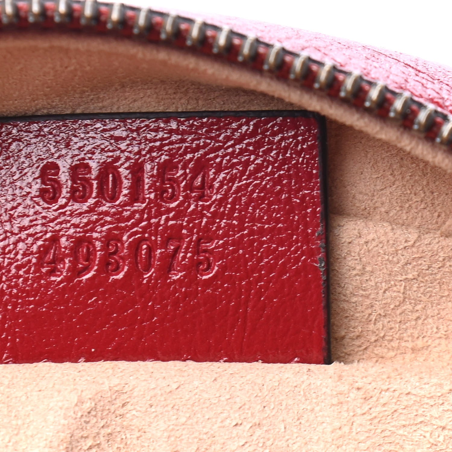 Gucci Glazed Calfskin Matelasse Heart Mini GG Marmont Round Shoulder Bag Romantic Cerise 6 of 7