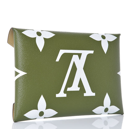Louis Vuitton Monogram Giant Large Kirigami Pochette Kaki 3 of 8