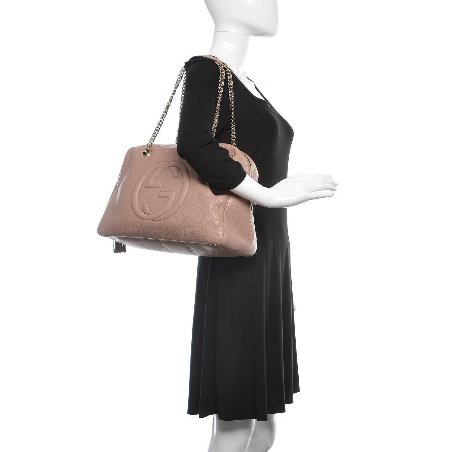 Gucci Cellarius Calfskin Medium Soho Bowler Dark Cipria 2 of 13