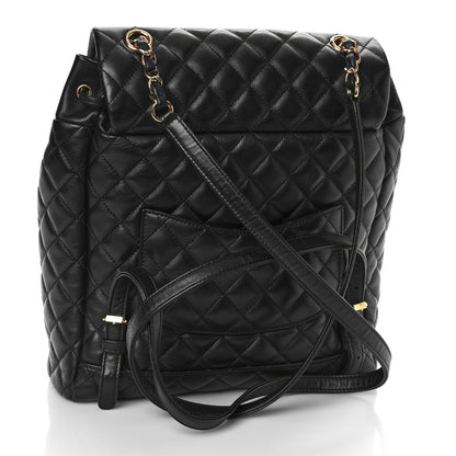 Chanel Lambskin Quilted Large Urban Spirit Backpack Black 3 of 9